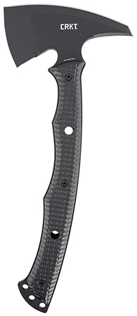 [794023272505] CRKT 2725 Kangee T-Hawk 2.93" Blade Axe w/Spike SK-5 Steel Blade Black Textured GRN Handle 13.75" Long Tomahawk w/Spike