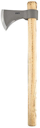 [794023273205] CRKT 2732 Woods Nobo T-Hawk 3.47" Blade 1055 Carbon Steel Blade Tennessee Hickory Handle 19.13" Long Tomahawk