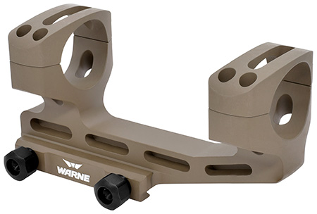 [656813106912] Warne SHXSKEL34DE X-SKEL Scope Mount/Ring Combo Dark Earth Cerakote 34mm
