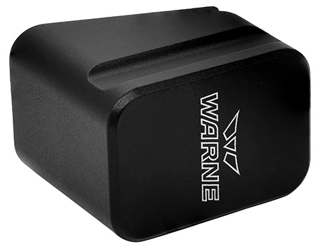 [656813107636] Warne MEG1754BLK Magazine Extension  made of 6061-T6 Aluminum with Hardcoat Anodized Black Finish for Glock 17, 22 Magazines (Adds 5rds 9mm Luger, 4rds 40 S&W)