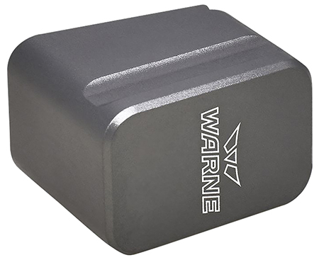 [656813107667] Warne MEG1754GR Magazine Extension  made of 6061-T6 Aluminum with Hardcoat Anodized Gray Finish for Glock 17, 22 Magazines (Adds 5rds 9mm Luger, 4rds 40 S&W)