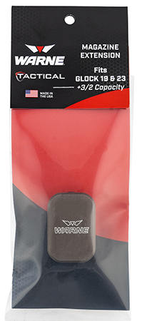 [656813107759] Warne MEG1932DE Magazine Extension  made of 6061-T6 Aluminum with Hardcoat Anodized Flat Dark Earth Finish for Glock 19, 23 Magazines (Adds 3rds 9mm Luger, 2rds 40 S&W)