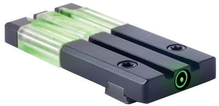 [840103155289] Meprolight USA 631013108 FT Bullseye Rear Sight Green Tritium FO/Black Frame Compatible w/Glock Gen 1-5 (Except MOS), Dovetail Mount