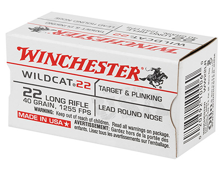 [00020892104877] Winchester Ammo USA22LR USA Wildcat 22LR 40gr Lead Round Nose 5000rds *Sold by the case