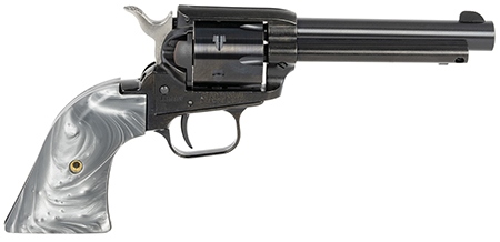 [727962706312] Heritage Mfg RR22B4GPRL Rough Rider  22 LR 6 Shot 4.75" Black Barrel  &  Cylinder Black Frame, Altamont Gray Pearl Grips