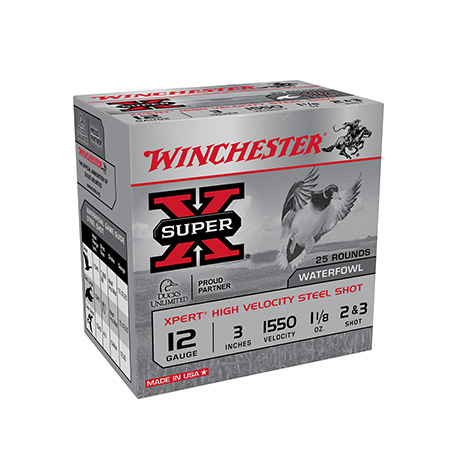 [020892025363] Winchester Ammo WEX12323 Super X Xpert 12Gauge 3" 1 1/8oz 2/3Shot 25 Per Box/10 Case