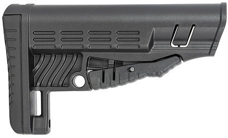 [848754013965] NcStar DLG-086 Classic Commercial Stock Black Polymer Adjustable Stock with Metal QD Bases  &  Rubber Butt Pad For Commercial Spec Buffer Tubes (Tube Not Included)