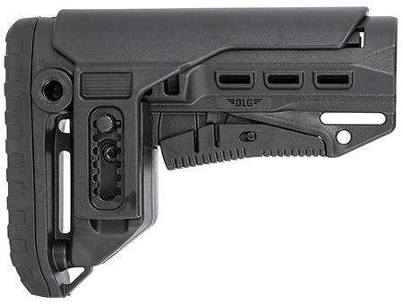 [848754013873] NcStar DLG-130-052 Compact PCP52 Mil-Spec Stock Black Synthetic Collapsible with Adjustable Cheekpiece