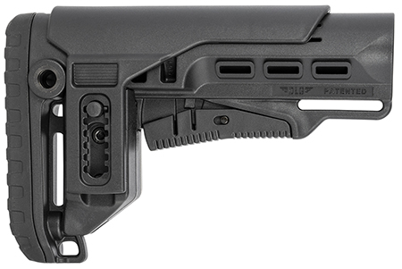 [848754013811] NcStar VG087052 Tactical PCP52 Mil-Spec Stock Black Synthetic Collapsible with Adjustable Cheekpiece