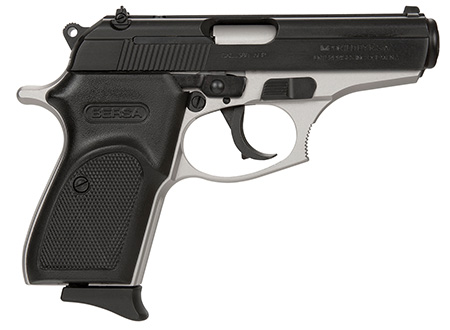 [810083200057] Bersa T380DT8 Thunder  Micro-Compact Frame 380 ACP 8+1, 3.50" Steel Barrel, Matte Black Serrated Steel Slide, Satin Nickel Aluminum Frame
