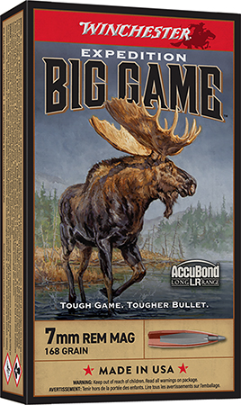 [020892223264] Winchester Ammo S7LR Expedition Big Game Long Range 7mmRemMag 168gr Nosler AccuBond Long Range 20 Per Box/10 Case