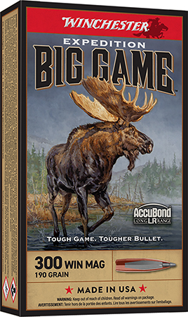 [020892223226] Winchester Ammo S300LR Expedition Big Game Long Range 300WinMag 190gr Nosler AccuBond Long Range 20 Per Box/10 Case