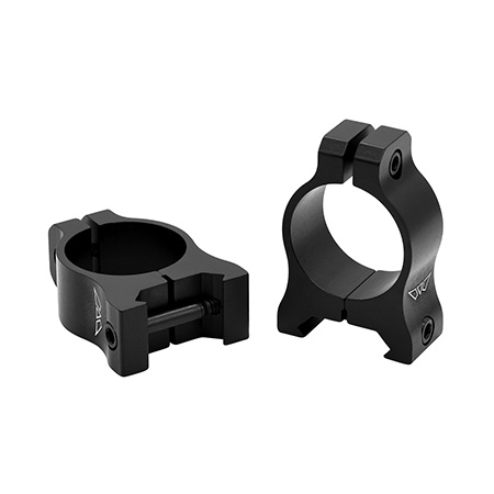 [656813107117] Warne V400M Vapor Scope Ring Set Matte Black Aluminum, 1" Tube, Low Picatinny/Weaver
