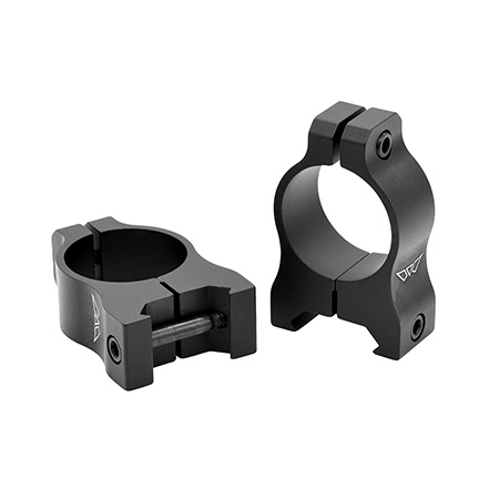 [656813107124] Warne V401M Scope Rings Vapor Matte Black 1" Medium 0 MOA