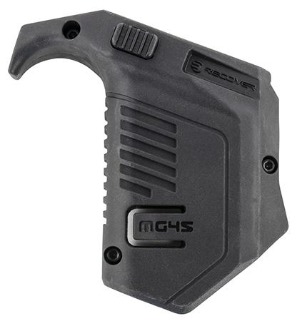 [7290018561331] Recover Tactical MG4501 Angled Mag Pouch  Double Stack, Black Polymer, 45 ACP/10mm Auto, Compatible w/ Glock