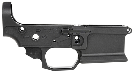 [850869008569] Sharps Bros SBLR08F Livewire Stripped Lower Multi-Caliber 7075-T6 Aluminum w/Black Anodized Finish Compatible w/Mil-Spec Internal Parts