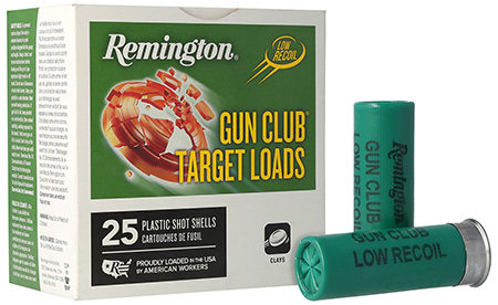 [047700525204] Remington Ammunition 20243 Gun Club  12Gauge 2.75" 1 1/8oz 8Shot 25 Per Box/10 Case