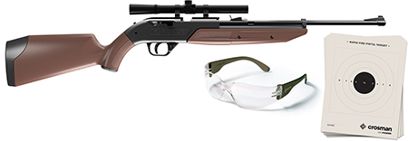 [028478133754] Crosman 760BKT 760 Pumpmaster Rifle Kit Pump 177 Black Black Receiver Black Scope 4x15mm