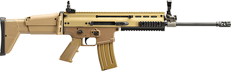 [845737013615] FN 986012 SCAR 16s NRCH 5.56x45mm NATO 16.25" Barrel 10+1, Flat Dark Earth Anodized Receiver,  FDE Telescoping Side-Folding Stock With Adjustable Cheekpiece,  Optics Ready
