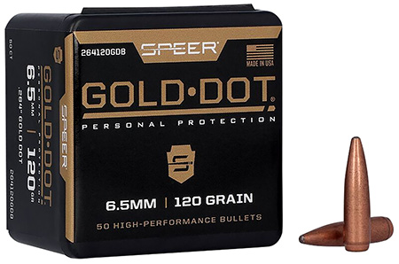 [604544635867] Speer 264120GDB Gold Dot  264Cal 120gr Bonded Soft Point 50 Per Box/20 Case