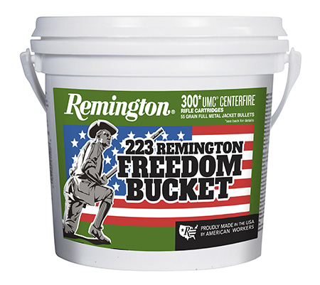 [047700471402] Remington Ammunition 23897 UMC Freedom Bucket 223Rem 55gr Full Metal Jacket 300 Per Box/4 Case