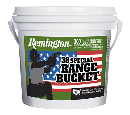 [047700408705] Remington Ammunition 23669 UMC Range Bucket 38Special 130gr Full Metal Jacket 300 Per Box/4 Case