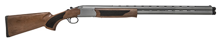 [682146891980] Pointer KAR1228GRY Acrius  Full Size 12 Gauge Break Open 3" 2rd 28" Black Over/Under Vent Rib Barrel, Gray Cerakote Steel Receiver, Fixed Turkish Walnut Stock, Ambidextrous