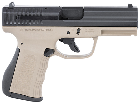 [850979005939] FMK G9C1G2DESSCM 9C1 G2 *CA/MA Compliant 9mm Luger 10+1 4" Black Stainless Steel Barrel, Black Serrated Carbon Steel Slide, Flat Dark Earth Polymer Frame w/Picatinny Rail, Black Backstrap Grip