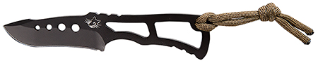[814660020700] Southern Grind SG04030100 Vermin  Fixed Drop Point Plain Black S35VN SS Blade, Includes Lanyard/Sheath