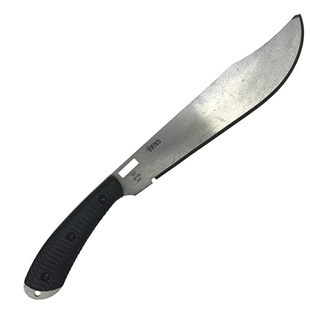 [814660021776] Southern Grind SG01070002 Grandaddy  11.78" Fixed Bowie Plain Satin 8670 Steel Blade, Black G10 Handle