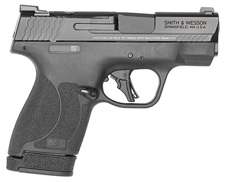 [022188888669] Smith  &  Wesson 13536 M & P Shield Plus Micro-Compact Frame 9mm Luger 10+1/13+1, 3.10" Black Armornite Steel Barrel  &  Optic Cut/Serrated Stainless Steel Slide, Matte Black Polymer Frame, Thumb Safety