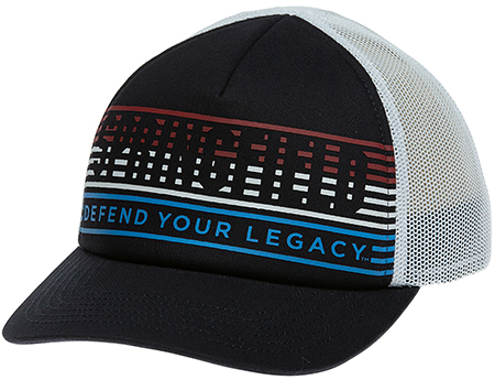 [706397946418] Springfield Armory GEP2380 Retro 80's/90's Trucker Hat Navy/White Adjustable Snapback OSFA Structured