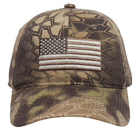 [045727051942] Outdoor Cap 120159-1-8 USA Flag  Kryptek Highlander Adjustable Snapback OSFA Unstructured