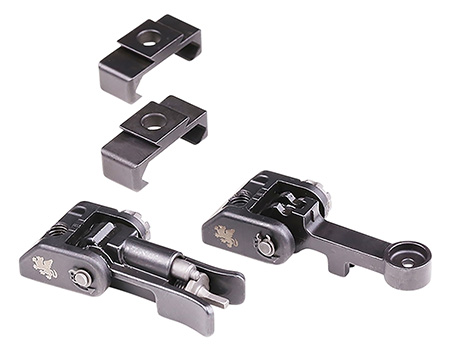 [791154082775] Griffin Armament GAM2S M2 Sight Kit  Black Melonite Flip-Up Front and Rear Sight Set