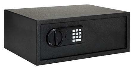 [842631100557] SnapSafe 75435 Keypad Safe  XL Keypad/Key Entry Black Steel 20.50" x 14.80" x 8"