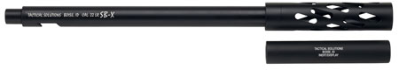 [856365001806] Tactical Solutions 1022SBXMB X-Ring SB-X Barrel 22 LR 16.50" Black Matte Aluminum Fits Ruger 10/22