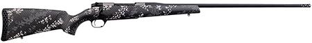 [747115448661] Weatherby MBT20N65CMR4B Mark V Backcountry 2.0 Ti 6.5 Creedmoor 4+1 22" Barrel, Graphite Black Cerakote Metal Finish, Black with Gray/White Sponge Accents Peak 44 Blacktooth Carbon Fiber Stock
