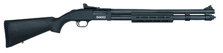 [015813516020] Mossberg 51602 590S  Full Size 12 Gauge Pump 3" 13+1 20" Matte Blued Steel Barrel, Black Anodized Engraved Stainless Steel Receiver, Black Synthetic Stock, Right Hand, Accu-Choke