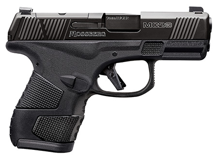 [015813890441] Mossberg 89044 MC2sc Sub-Compact 9mm Luger 3.40" 14+1,11+1 Matte Black DLC Stainless Steel with Optics Cut Aggressive Textured Black Polymer Grip Tritium Pro Night Sights (No Safety)