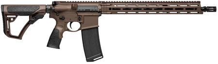 [815604018562] Daniel Defense 0212802338047 DDM4 V7 5.56x45mm NATO 30+1 16" Threaded Barrel w/Flash Suppressor, Mil-Spec Brown Cerakote, 6 Position Stock w/SoftTouch Overmolding