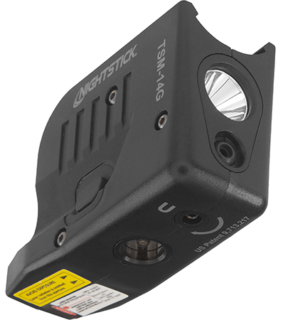 [017398807906] Nightstick TSM14G Light with Green laser for Glock 43X MOS/48 MOS  Black 150 Lumens White LED