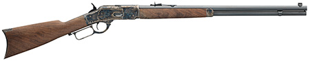 [048702006845] Winchester Guns 534217141 Model 1873 Sporter 45 Colt (LC) 13+1 Cap 24" Octagon Barrel Color Case Hardened Rec Satin Oiled Walnut Fixed Straight Grip Stock Right Hand (Full Size)