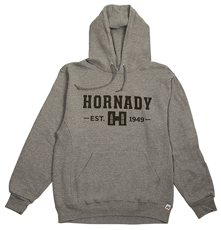 [090255718034] Hornady 99595XXXXL Hornady Hoodie  Gray Cotton/Polyester Long Sleeve 4XL