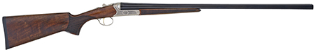 [713780381169] TriStar 38116 Bristol SxS Full Size 16 Gauge Break Open 3" 2rd 28" Blued Side By Side Barrel, Nickel Engraved w/24K Gold Inlay Steel Receiver, Fixed Oiled Turkish Walnut Stock, Right Hand