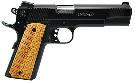[713780856148] TriStar 85614 American Classic II 1911 9mm Luger 9+1, 5" Stainless Steel Barrel, Blued Serrated Steel Slide, Blued Steel Frame w/Beavertail, Wood Grip