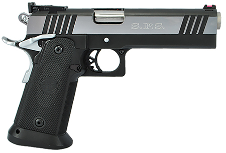 [713780856742] TriStar 85674 SPS Pantera 1911 9mm Luger 18+1, 5" Stainless Steel Barrel, Black Chrome Serrated Steel Slide, Black Steel Frame w/Beavertail, Black Polymer Grip