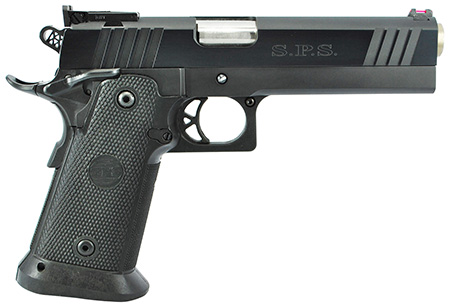 [713780856759] TriStar 85675 SPS Pantera 1911 9mm Luger 18+1, 5" Stainless Steel Barrel, Black Chrome Serrated Steel Slide, Black Steel Frame w/Beavertail, Black Polymer Grip