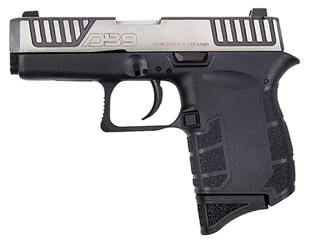 [810035752627] Diamondback DB0200P031 DB9 Gen4 Micro-Compact Frame 9mm Luger 6+1, 3.10" Stainless Steel Barrel  &  Serrated Slide, Black Polymer Frame  &  Grip