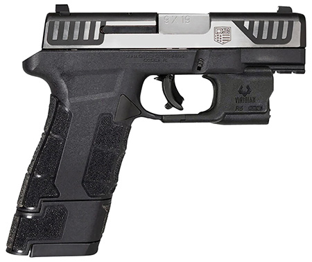 [810035752689] Diamondback DB0301P031 AM2 w/Laser Sub-Compact Frame 9mm Luger 17+1, 3.50" Stainless Steel Barrel, Serrated Stainless Steel Slide, Black Polymer Frame w/Picatinny Rail  &  Polymer Grip, Viridian Laser