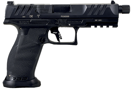 [723364220302] Walther Arms 2858142 PDP Pro SD 9mm Luger 10+1 5.10" Threaded Barrel, Black, Optic Cut/Serrated Slide, Polymer Frame with Pic. Rail, Performance Duty Grip, Flared Magwell